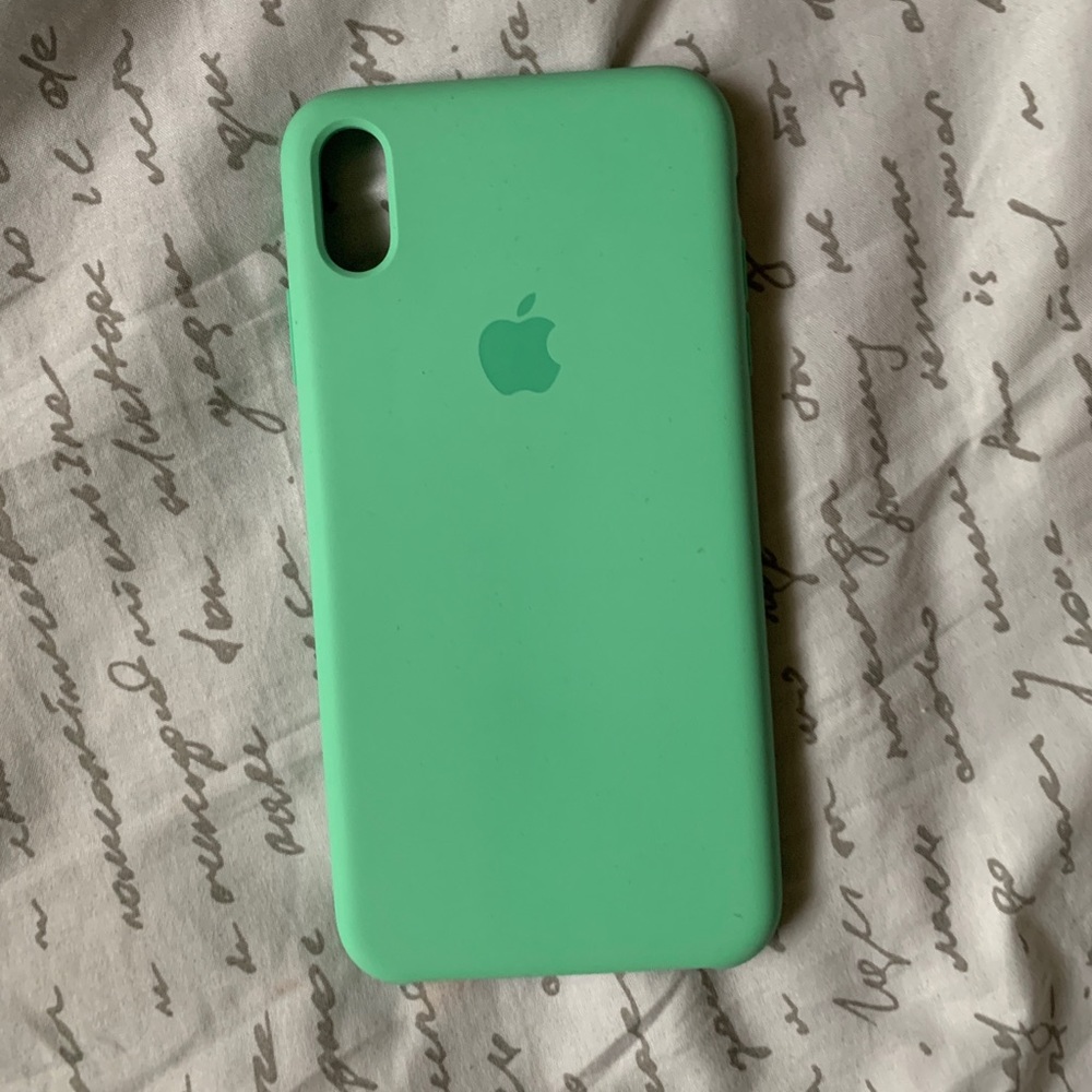 Apple silicone iPhone XS Max case - Spearmint